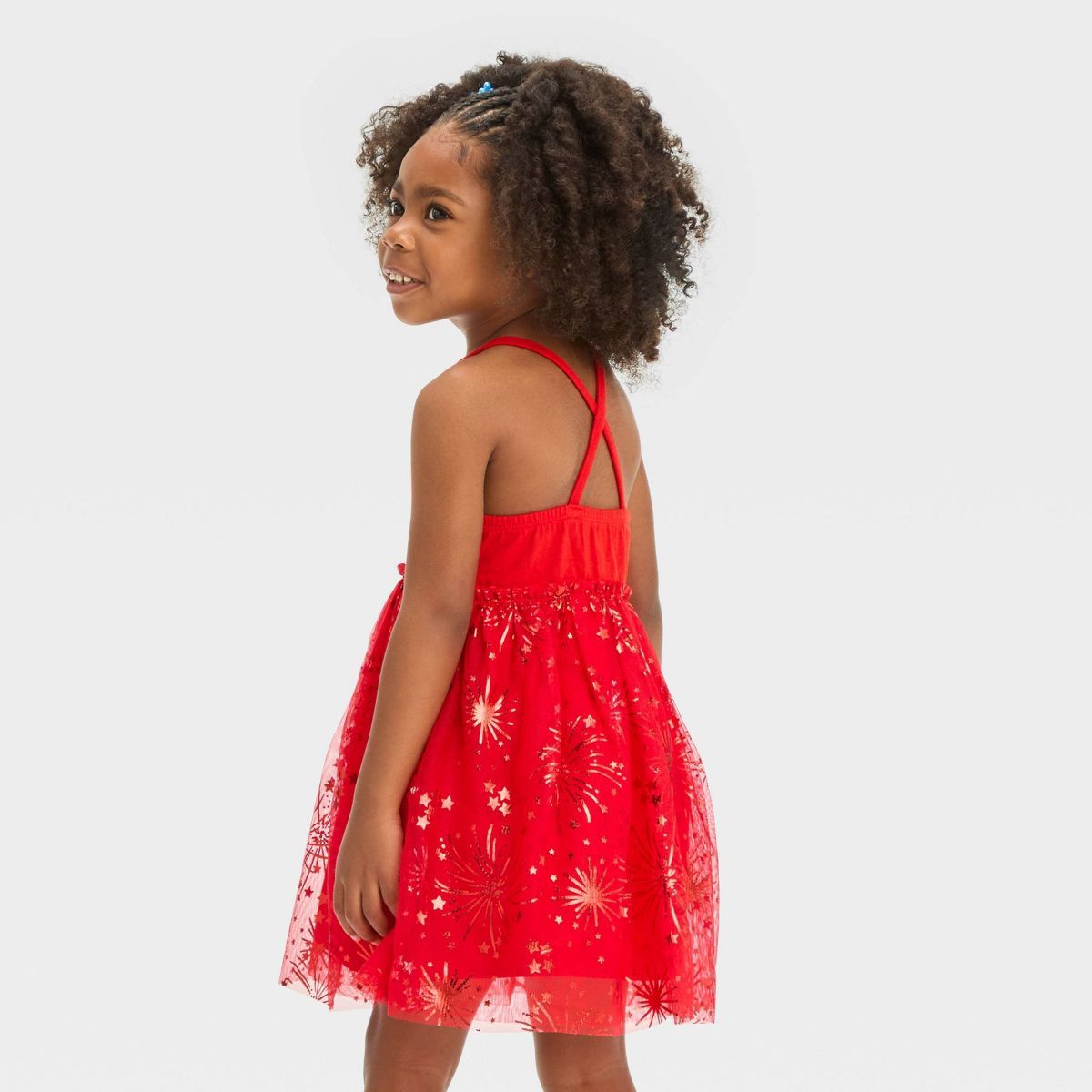 Toddler Girls' Stars Tulle Dress - Cat & Jack™ Red | Target