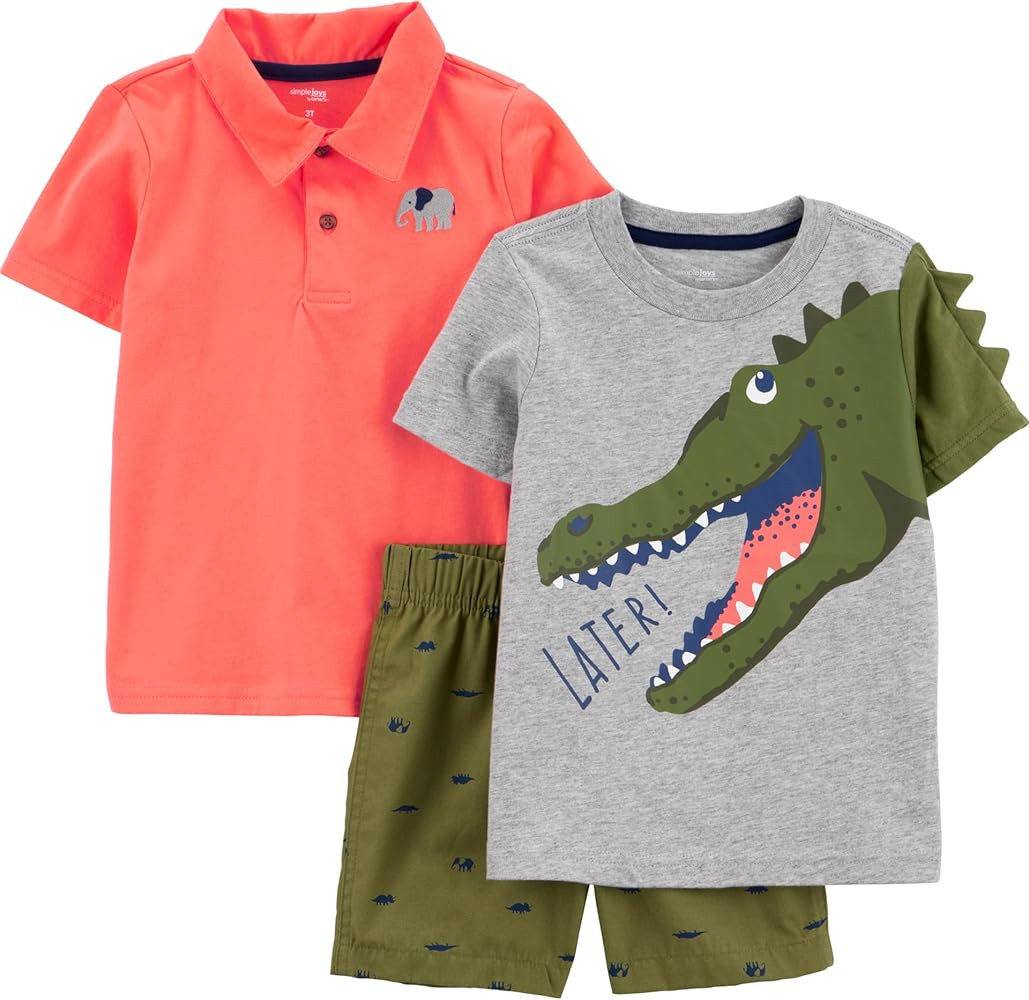 Simple Joys by Carter's baby-boys 3-piece Playwear Set | Amazon (US)