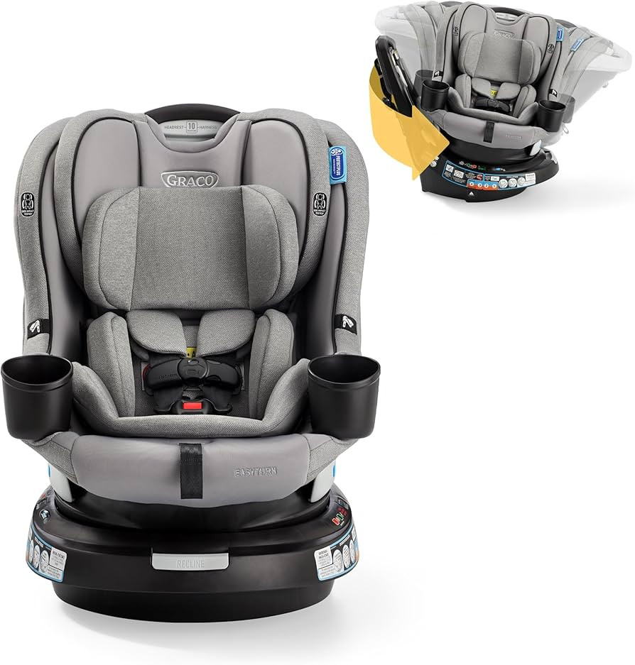 Graco EasyTurn 360 2-in-1 Convertible Car Seat, 360 Degree Rotating Infant to Toddler Rotating Ca... | Amazon (US)