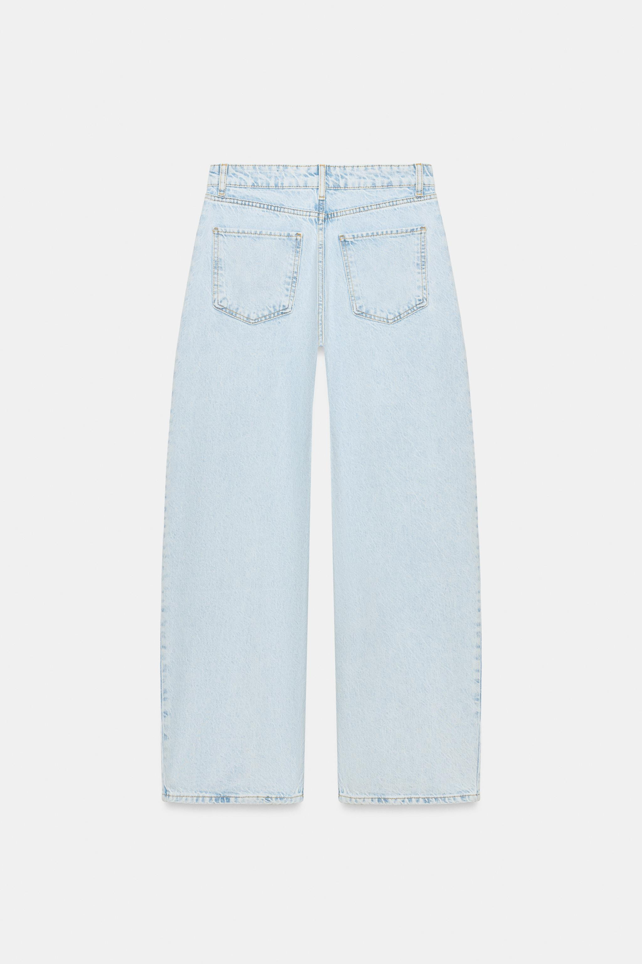 Model height: 183 cmHIGH-WAIST - BARRELHigh-waist five-pocket jeans. Featuring a loose-fitting le... | Zara UK