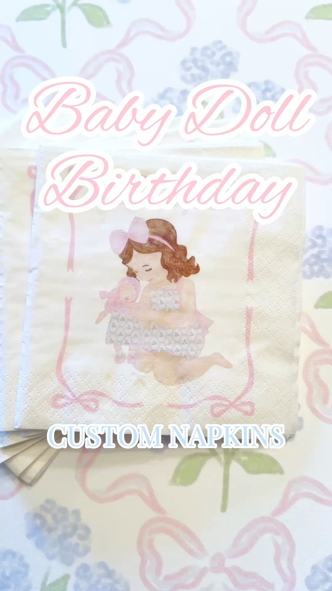 The custom napkins I designed for my daughter’s baby doll party! Amazon find and under $40! 

#LTKFindsUnder50 #LTKParties #LTKKids