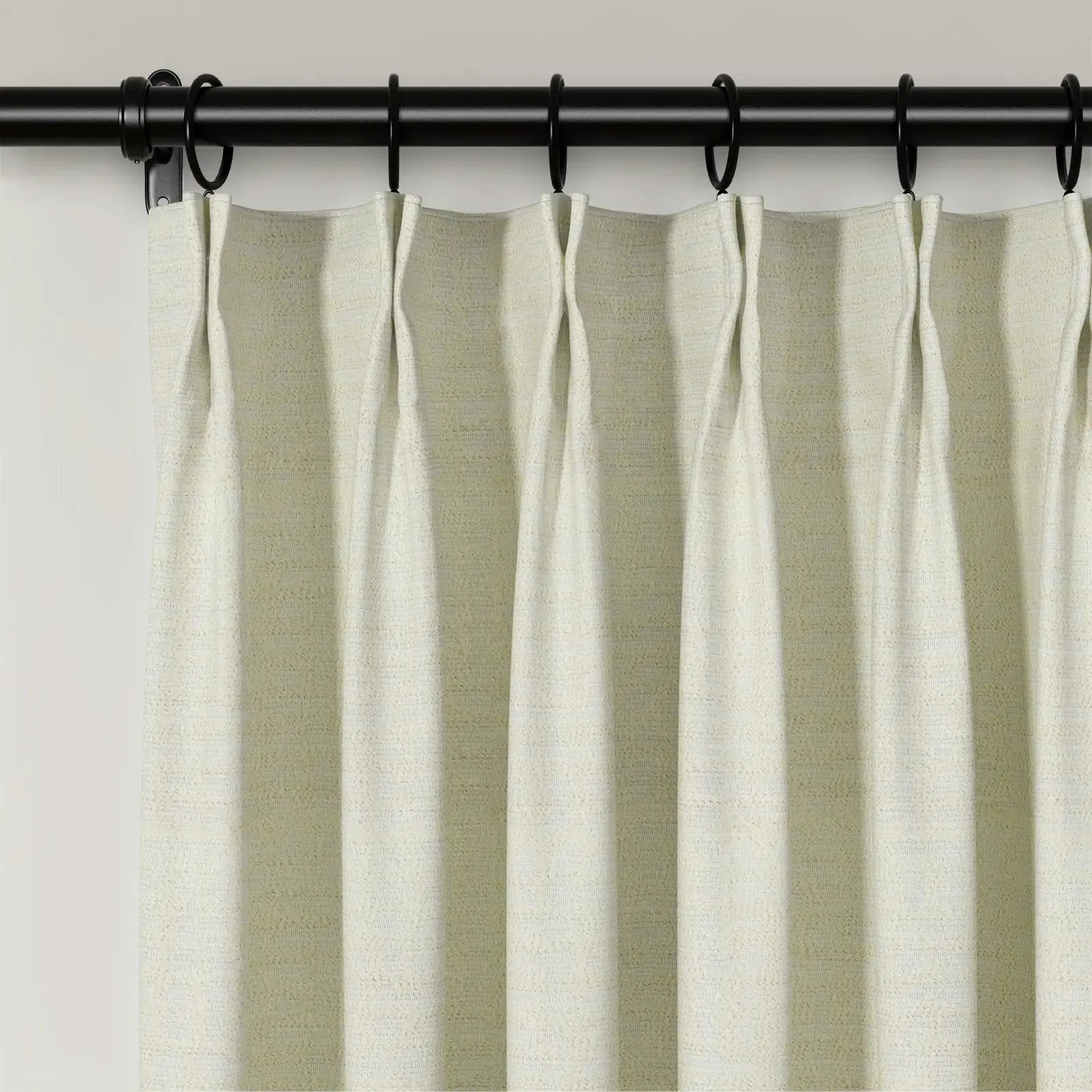 Lydia Brick Jacquard Curtain Pleated - Serie G - Beige Wall J307-2 | TWOPAGES