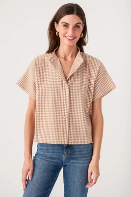 Fate Gingham Button Up Top | Social Threads