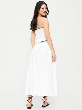 Smocked-Waist Maxi Skirt | Old Navy (US)