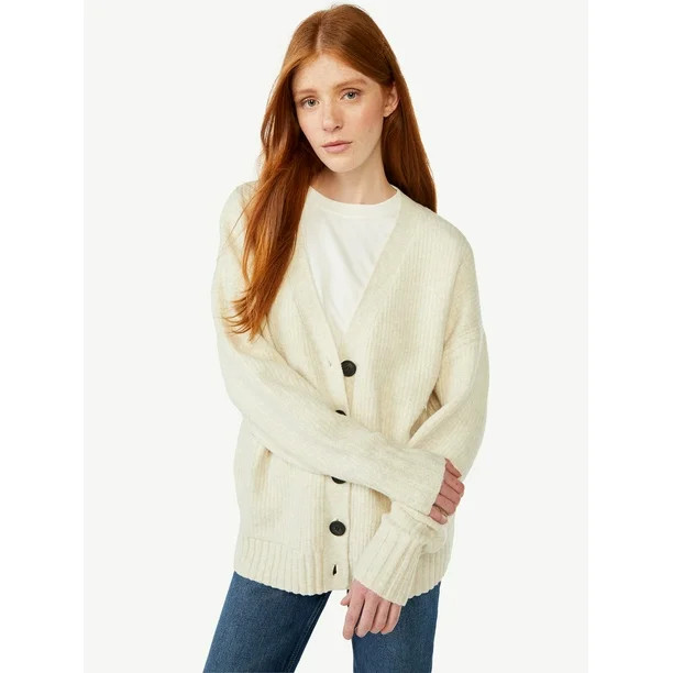 Free Assembly Women's Sweater Cardigan - Walmart.com | Walmart (US)