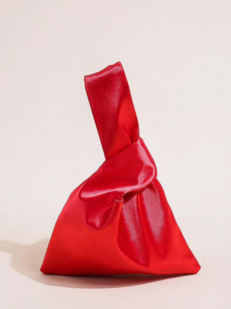 Trendy,Stylish Glamorous,Elegant,Exquisite,Quiet Luxury Minimalist Satin Hobo Bag, Perfect Bride ... | SHEIN