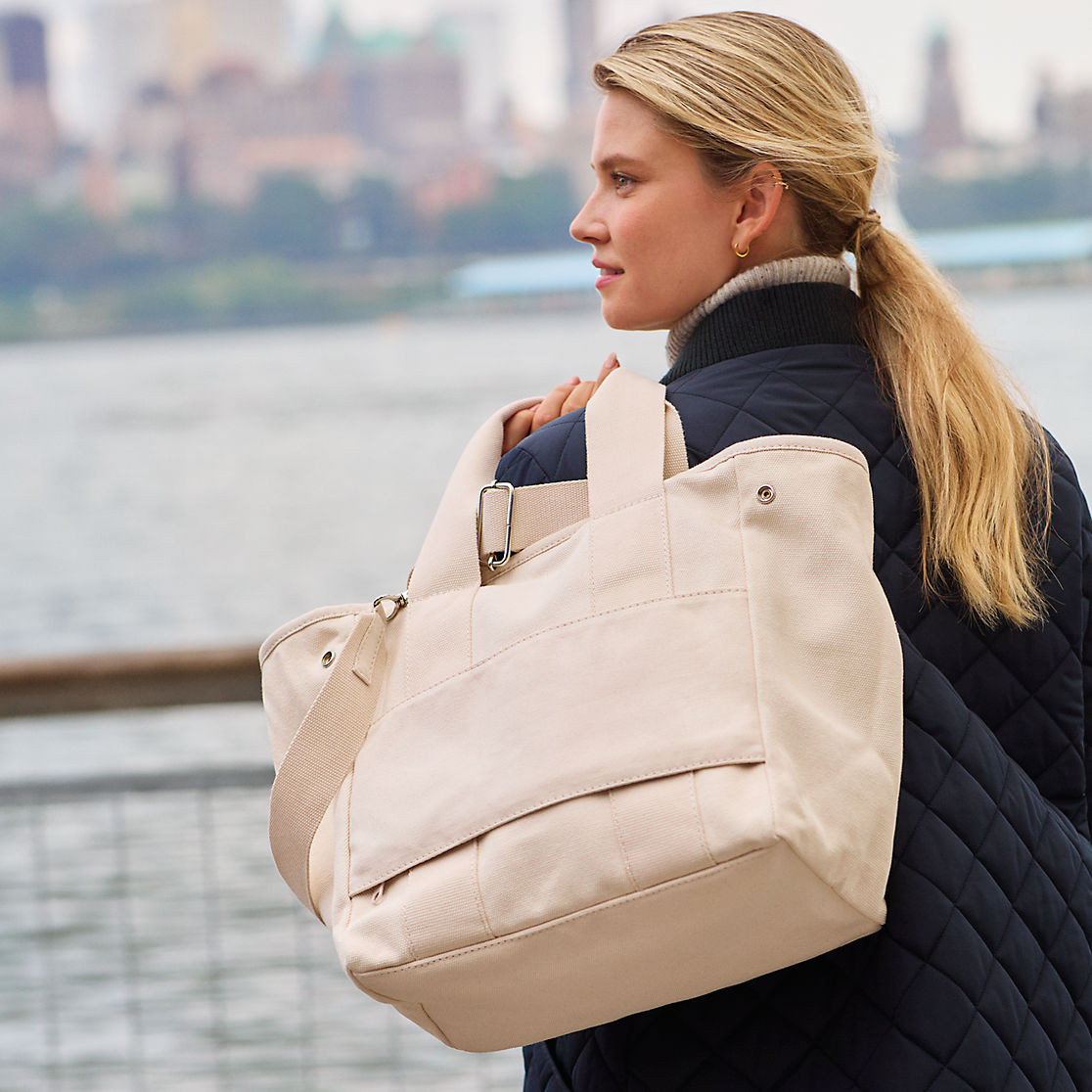 Canvas Multiway Pocket Tote | Lands' End (US)