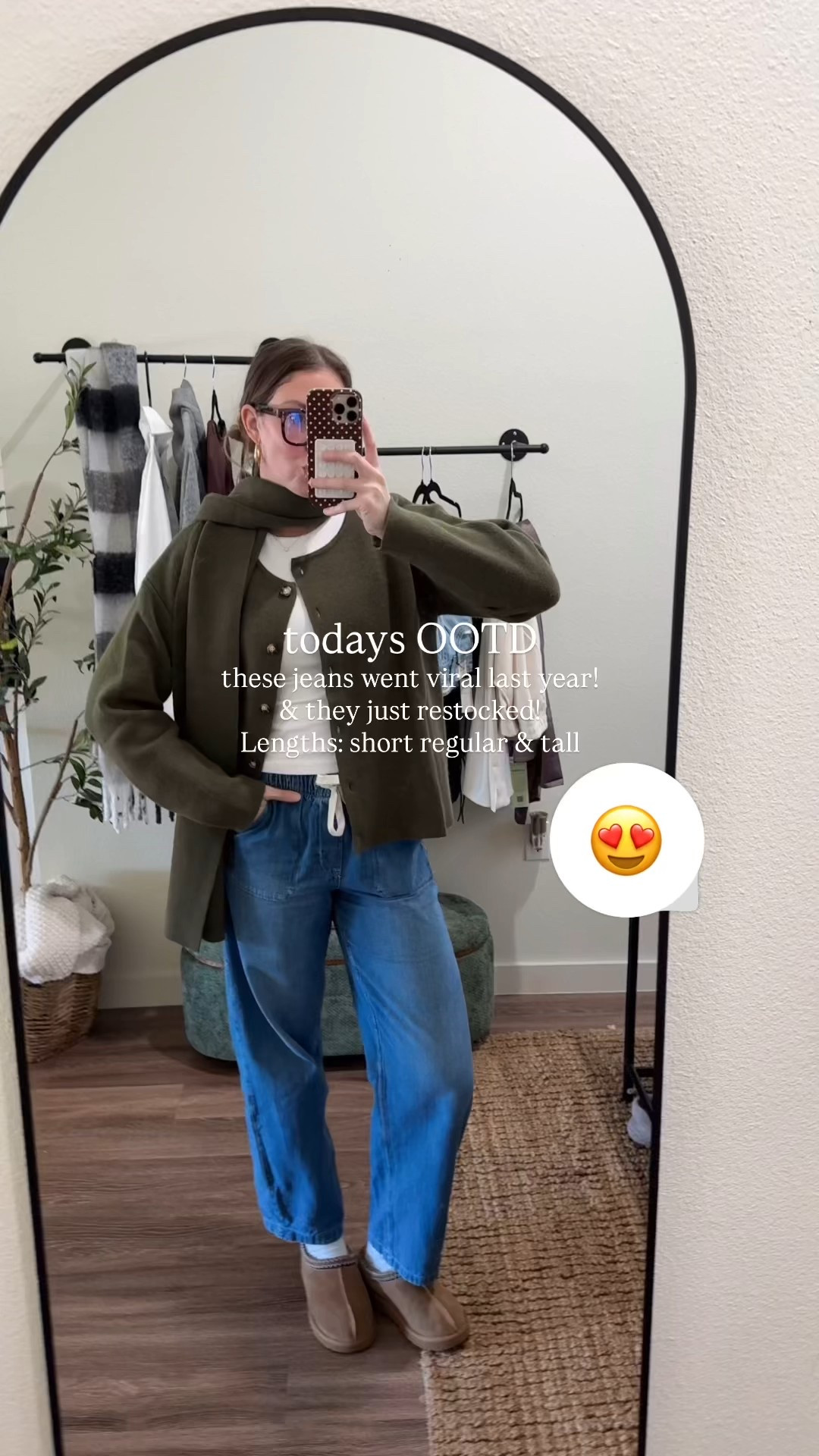 Outfit of the day -running errands! Wearing a small tall in jeans and large in green cardigan - medium in white top! 

#LTKootd #LTKSeasonal #LTKTall