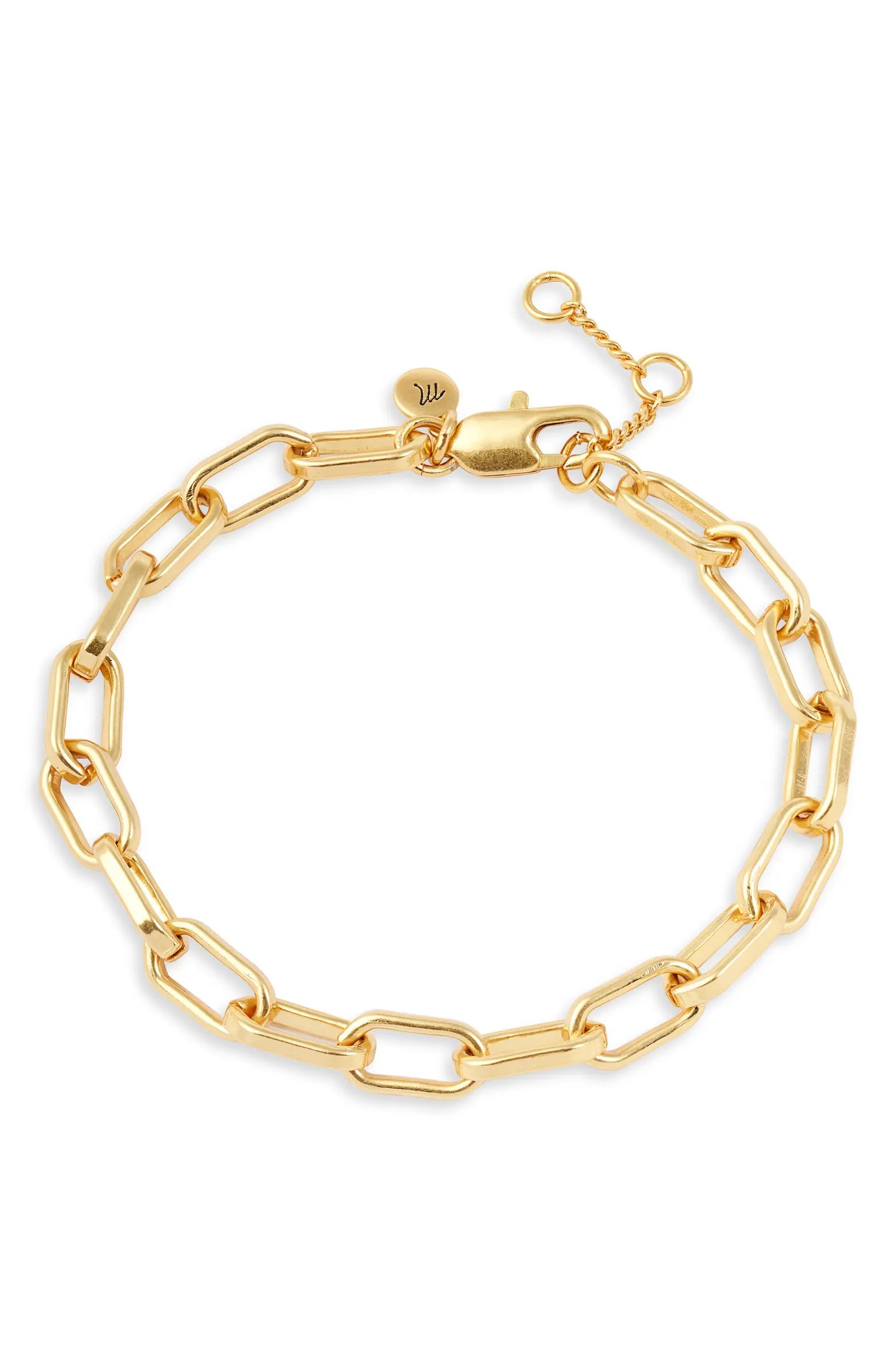 Madewell Edged Chain Bracelet | Nordstrom | Nordstrom