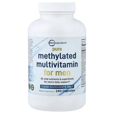 Micro Ingredients Pure Methylated Multivitamin for Men, 240 Capsules | Target