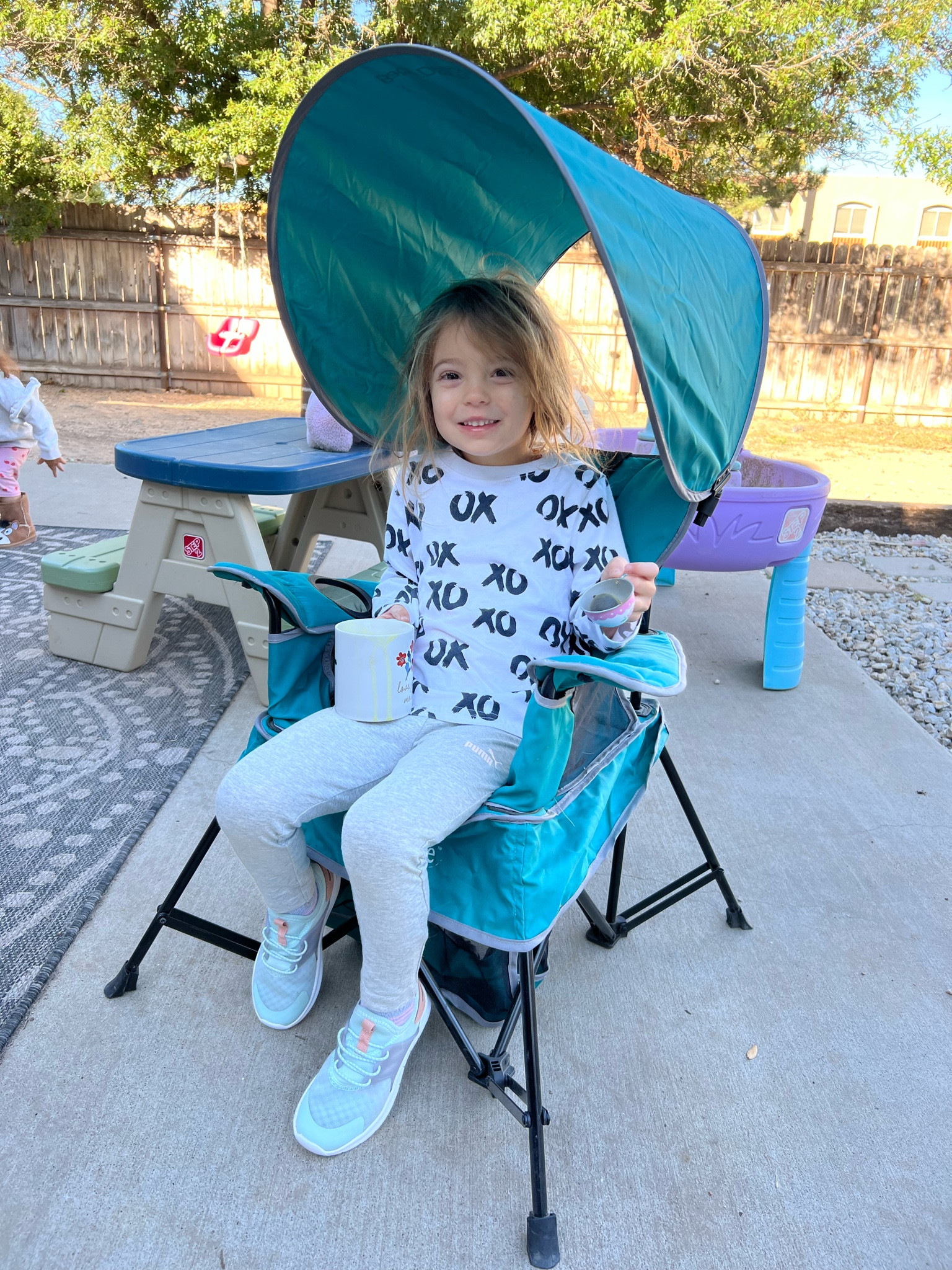 This chair is so sturdy!! We have a couple others that were less expensive and they have broken or fall over easy. This one has a shade cover and tray for babies! 

#LTKkids #LTKunder100 #LTKfamily