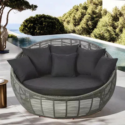 PE rattan waterproof patio sofa | Wayfair North America
