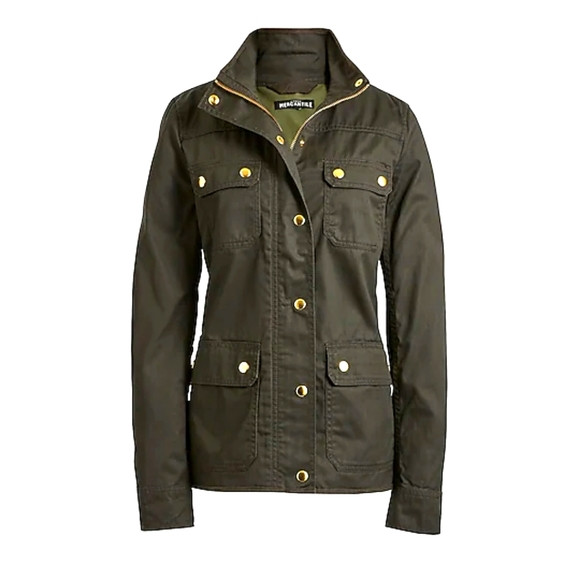 J.Crew Resin Coated Twill Field jacket | Poshmark