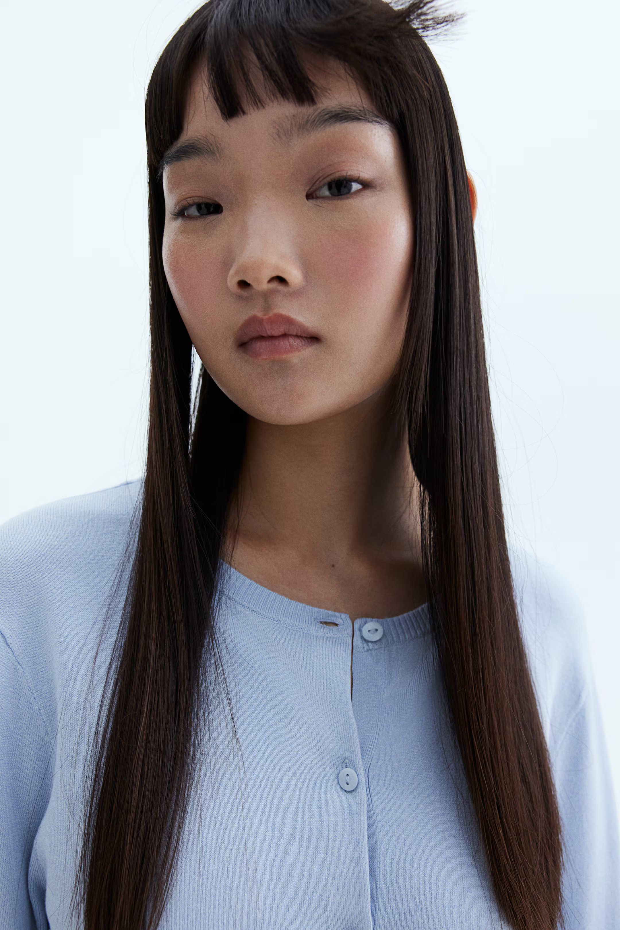 Fitted Cardigan - Light blue - Ladies | H&M US | H&M (US + CA)