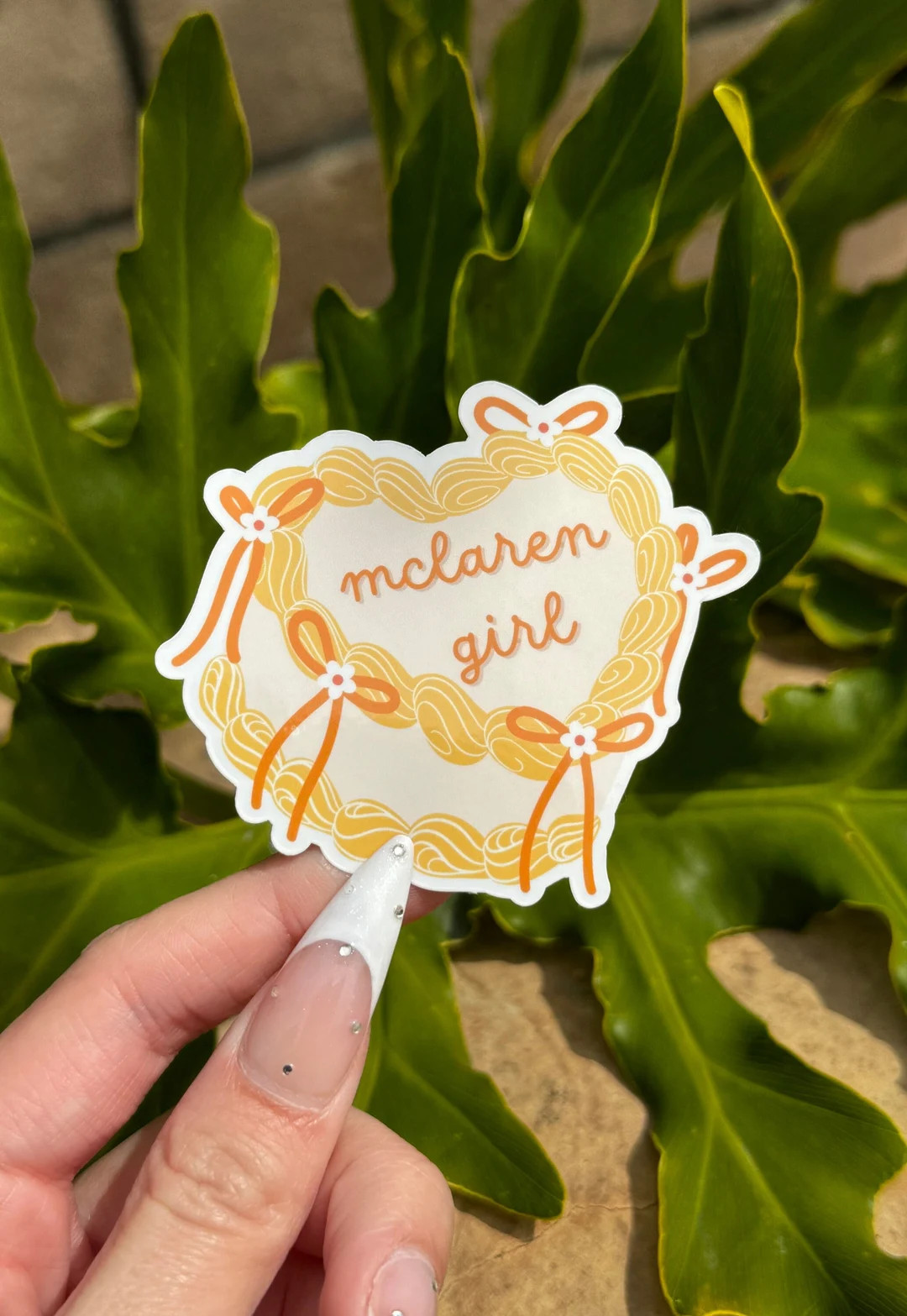 Mclaren Girl F1 Sticker | F1 Cute Sticker | Cute Sticker for Notebooks & Laptops - Etsy | Etsy (US)