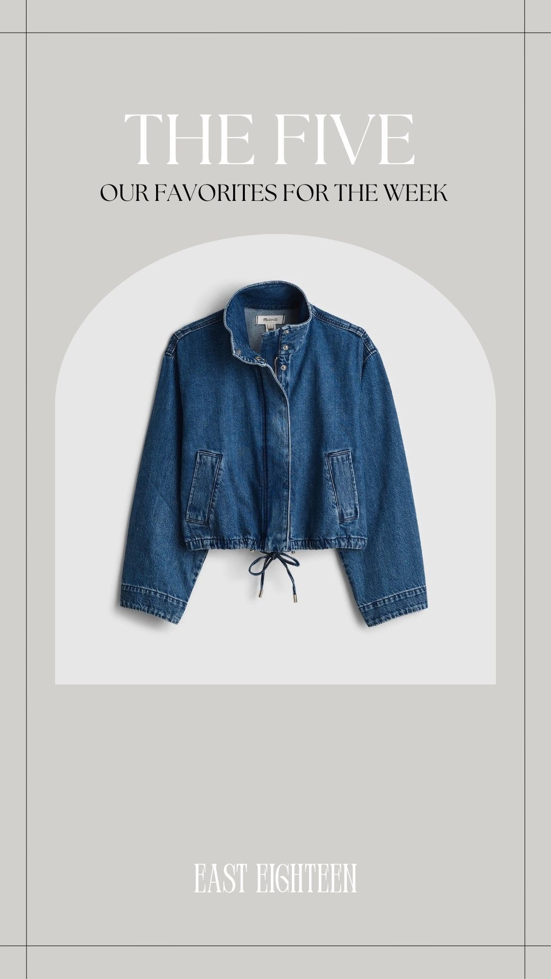 We are loving this denim jacket silhouette from @Madewell this spring!