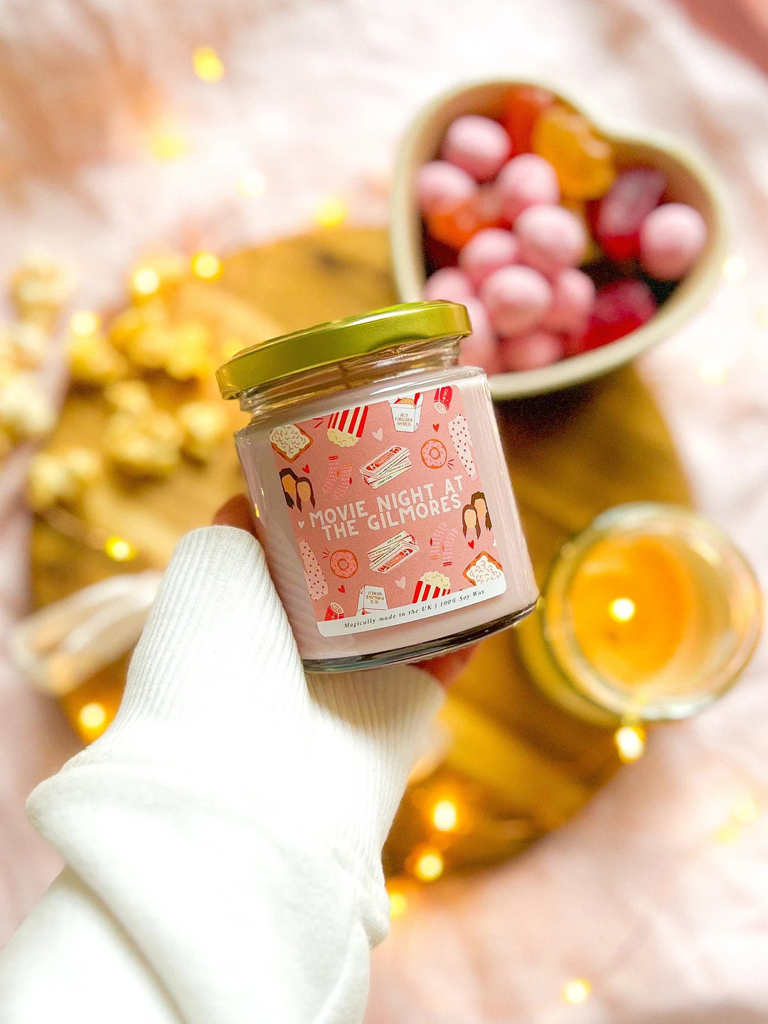 Movie Night With the Gilmores Candle Gilmore Stars Hollow Sweet Snack Inspired Candle Soy Wax & V... | Etsy (US)