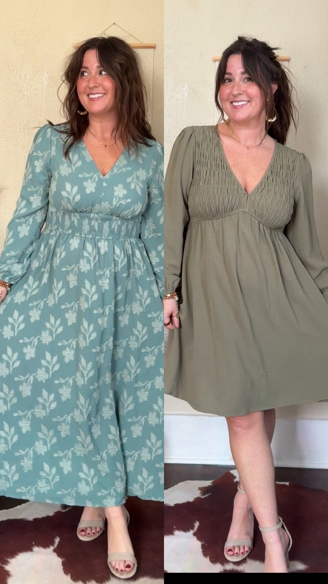 Two fall occasion dresses! Wearing medium 5’1 size 8/10

#LTKFindsUnder50 #LTKPetite #LTKootd