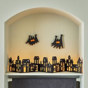 Ed Emberley Glow-in-the-Dark Spooky Village | West Elm (US)