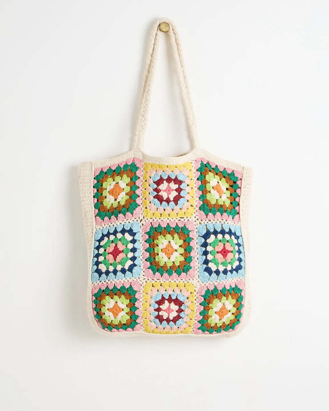 Mara Granny Square Crochet Tote Bag | Oliver Bonas | Oliver Bonas (Global)