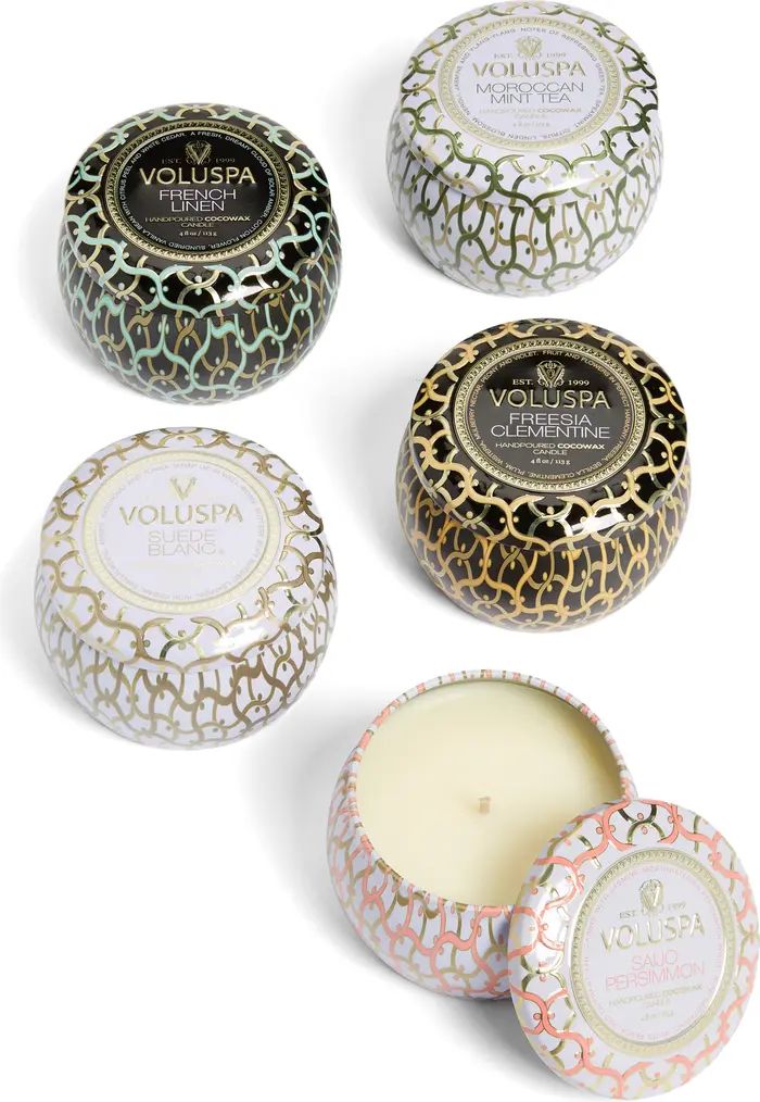 Voluspa Maison Set of 5 Tin Candles | Nordstrom | Nordstrom