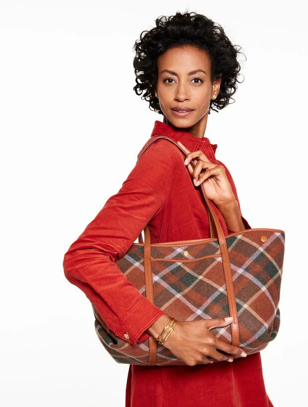 Harper Kellynch Plaid Tote | Talbots