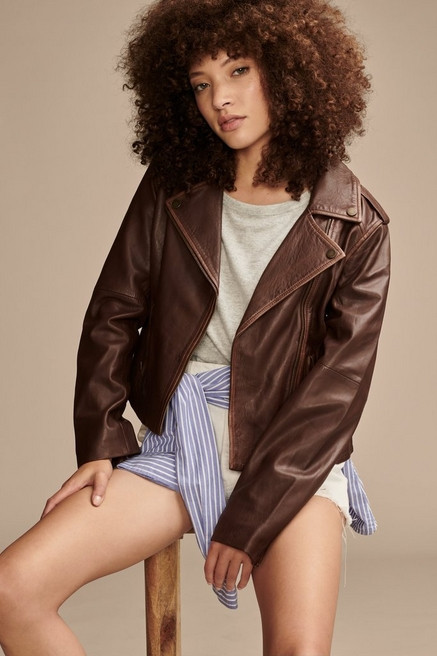 Classic Leather Moto Jacket | Lucky Brand