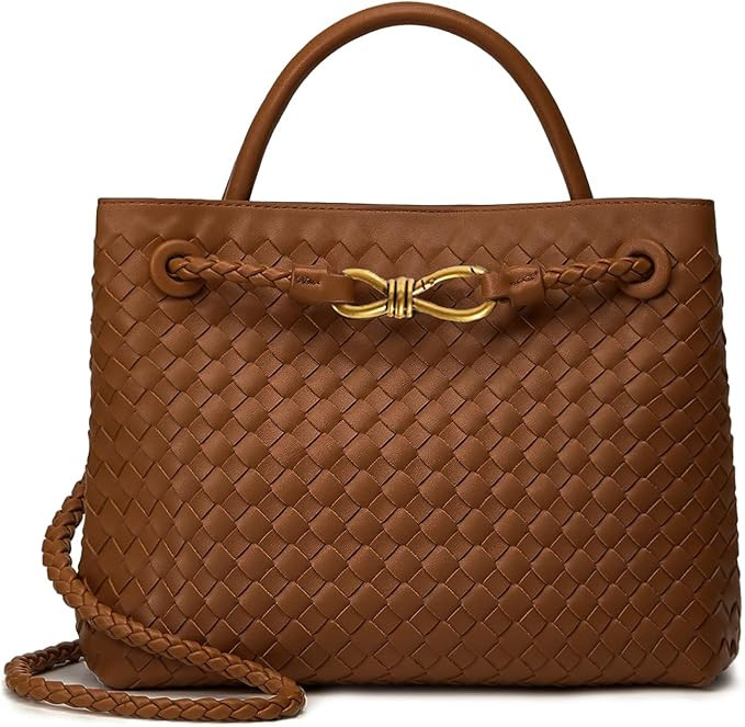 DRIITKO Woven Hobo Bags for Women Tote Bag, Woven Leather Shoulder Crossbody Bag Satchel Bag Wove... | Amazon (US)