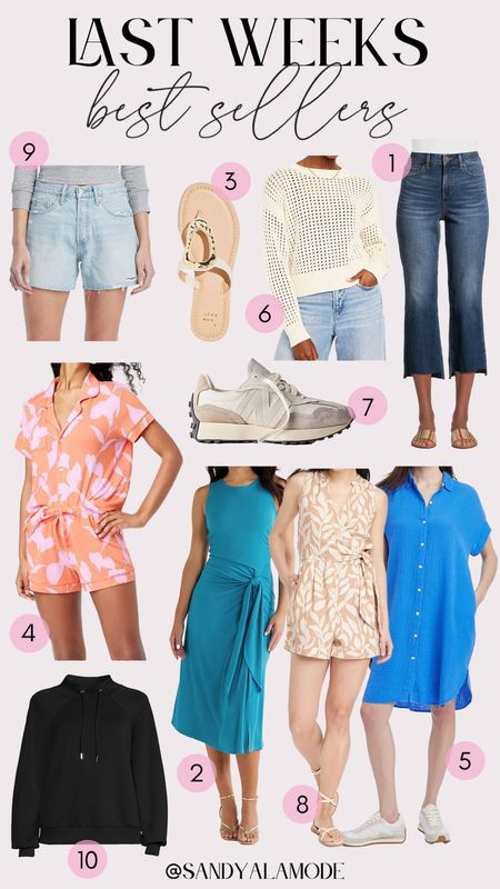 Last weeks best sellers | Walmart finds | Walmart fashion | Target finds | Target fashion | affordable denim shorts | Walmart jeans | neutral new balance sneakers | designer inspired neutral sandals | Target pajamas | summer pajama set | Lululemon inspired scuba pullover | spring sweater 

#LTKstyletip #LTKfindsunder100 #LTKSeasonal