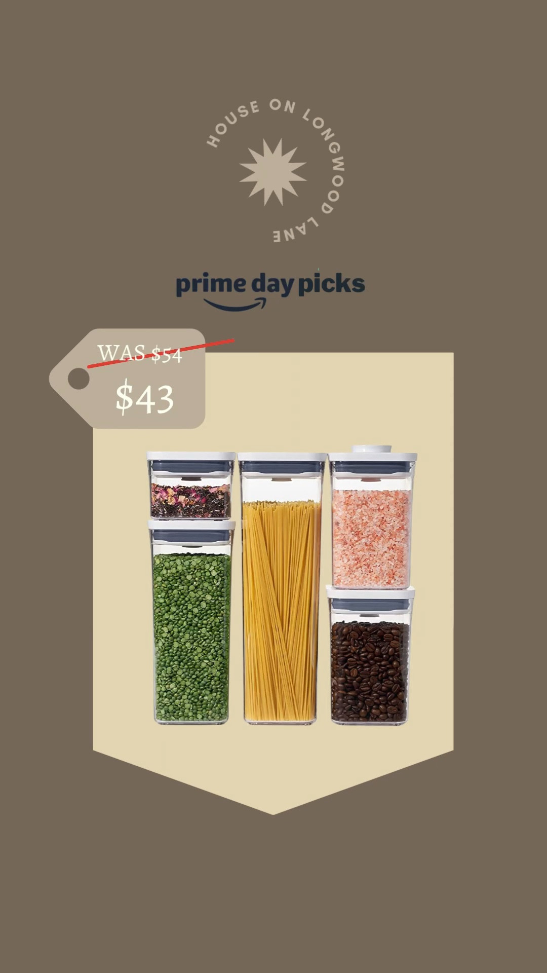 Amazon Prime Early Access Sale, Picks! OXO Good Grips, 5-Piece POP Container Set. Get 20% OFF! #prime

#LTKsalealert #LTKhome #LTKunder50