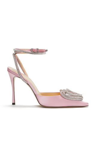 Triple Heart Satin Pumps | Moda Operandi (Global)