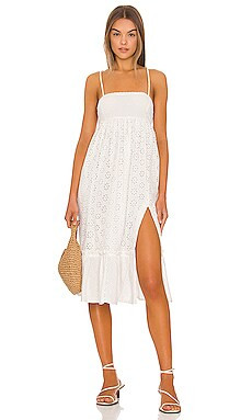 MAJORELLE Sidney Midi Dress in White from Revolve.com | Revolve Clothing (Global)