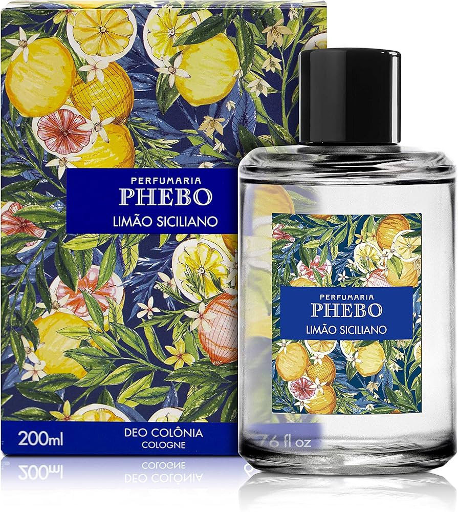PHEBO - Deo Colônia Limão Siciliano 200ml | Amazon (BR)