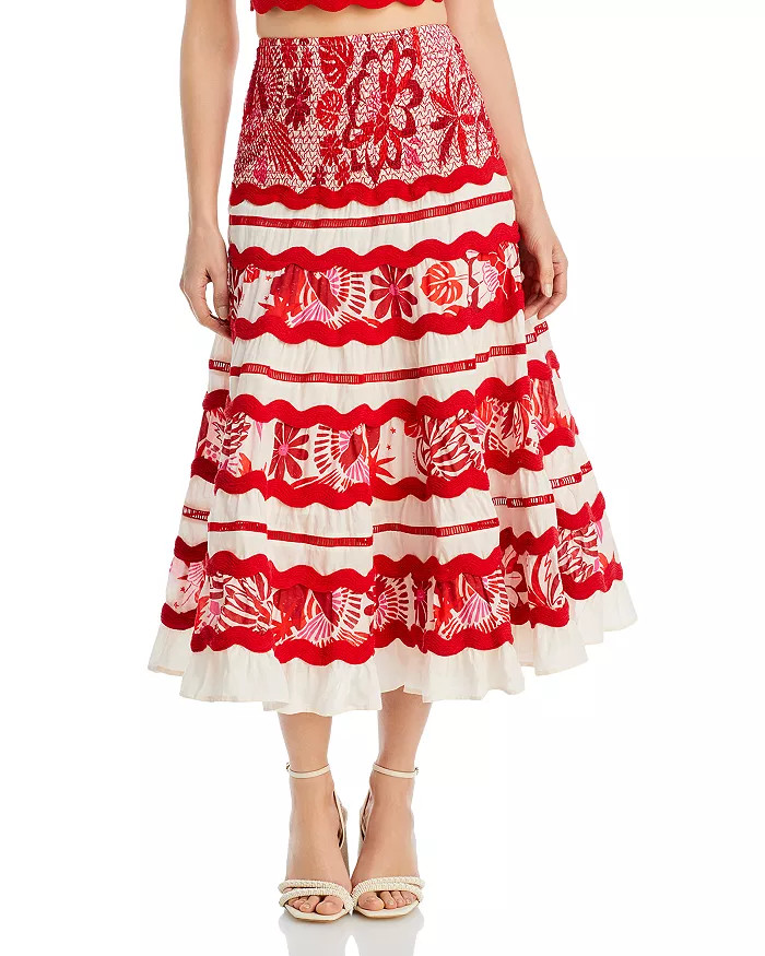 Tiles Printed Midi Skirt | Bloomingdale's (US)