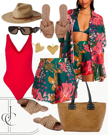 I love how bright and tropical  this bathing suit and cover up are. 

Nordstrom, bathing suit, sandals

#LTKstyletip #LTKover40 #LTKswim