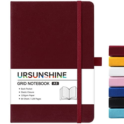 Blank Journal/Notebook - Classic Notebook/Journal with Ribbon Divider, Hardcover with Thick Paper, 5.3'' x 8.26'', Banded + Pen Holder +Inner Pocket - Burgundy | Amazon (US)