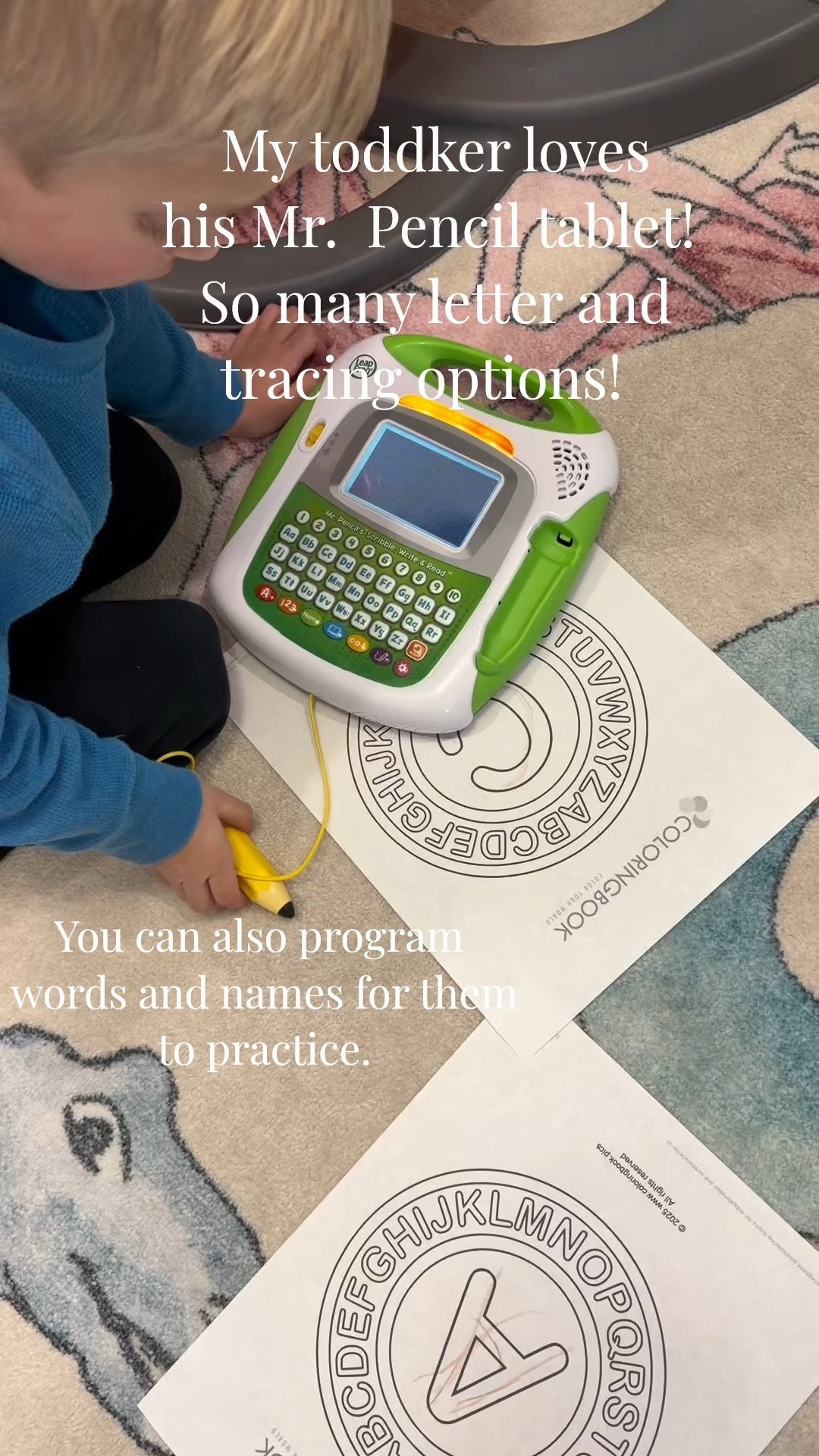 One of my toddler’s favorite toys is this Mr. Pencil from Leap Frog. There are so many activities to do with the pencil from tracing to letter practice. 

#LTKmomlife #LTKKids