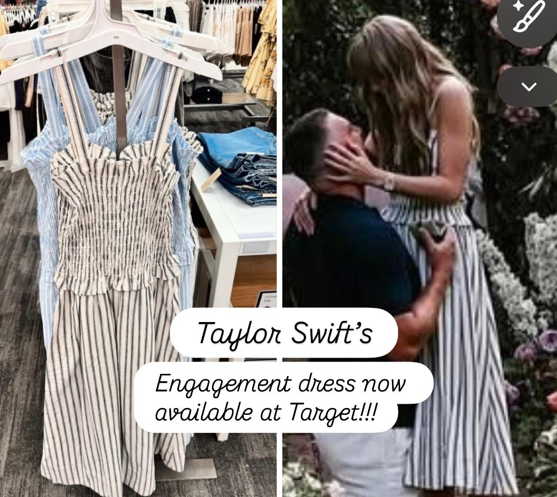 Taylor Swift’s engagement dress, Taylor Swift style, Target 2026 Spring arrivals, Target style, spring dress, stripped sundress

#LTKSeasonal #LTKootd