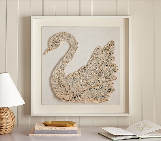 Ruffle Swan Dimensional Wall Art (26") | Pottery Barn Kids