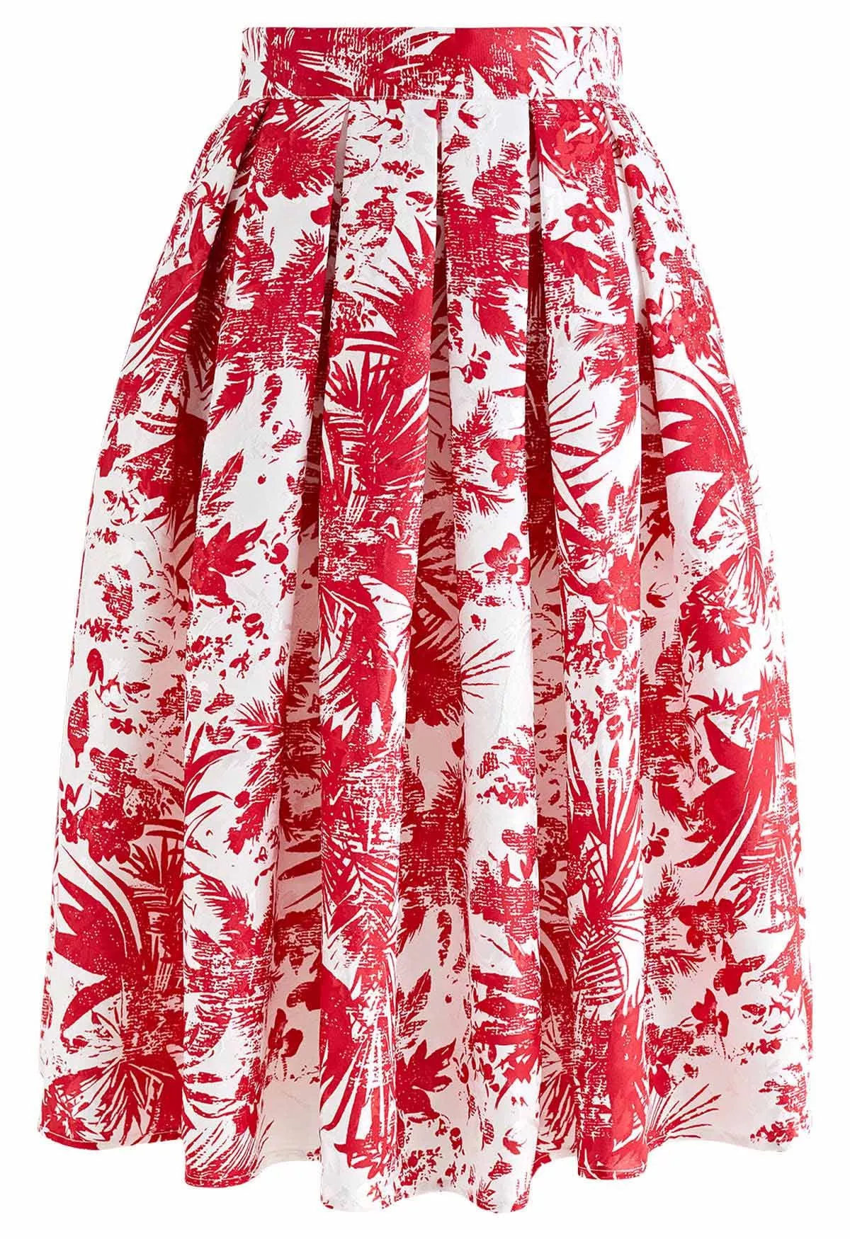 Baroque Rose Jacquard Pleated Skirt curated on LTK