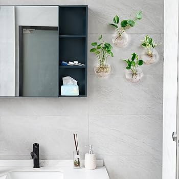 Amazon.com: Mkono Wall Hanging Planter Propagation Station Glass Flower Vase for Hydroponics Plan... | Amazon (US)