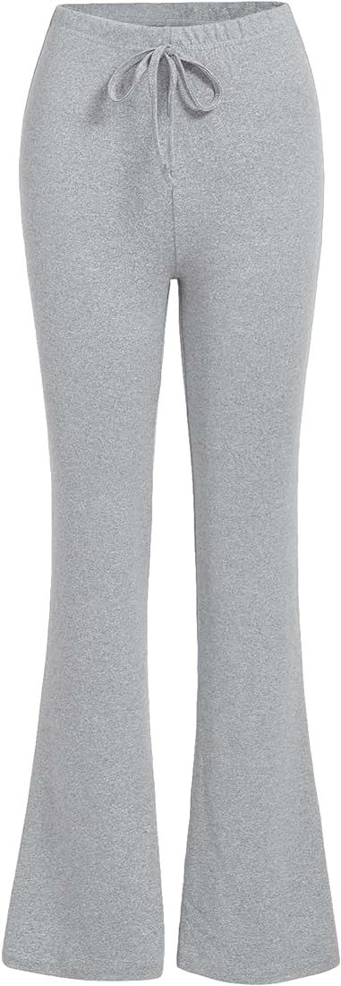 Women's High Waist Flare Leggings Bell Bottom Sweatpants Casual Bootcut Yoga Pants | Amazon (US)