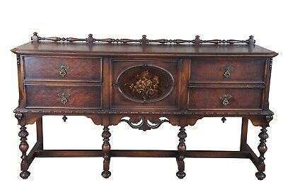 Antique Lifetime Furn. Jacobean Gothic Spanish Walnut Buffet Sideboard Console  | eBay | eBay US