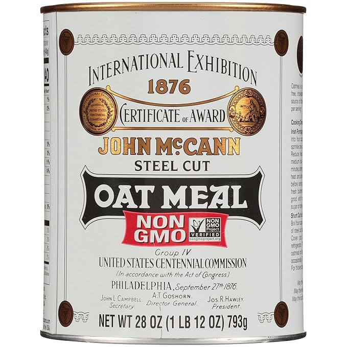 McCann's Irish Oatmeal, Traditional Steel Cut Oats, 28 Ounce | Amazon (US)