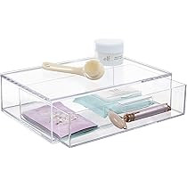 STORi Audrey Stackable Cosmetic Organizer Drawer 12" Wide | Clear | Amazon (US)