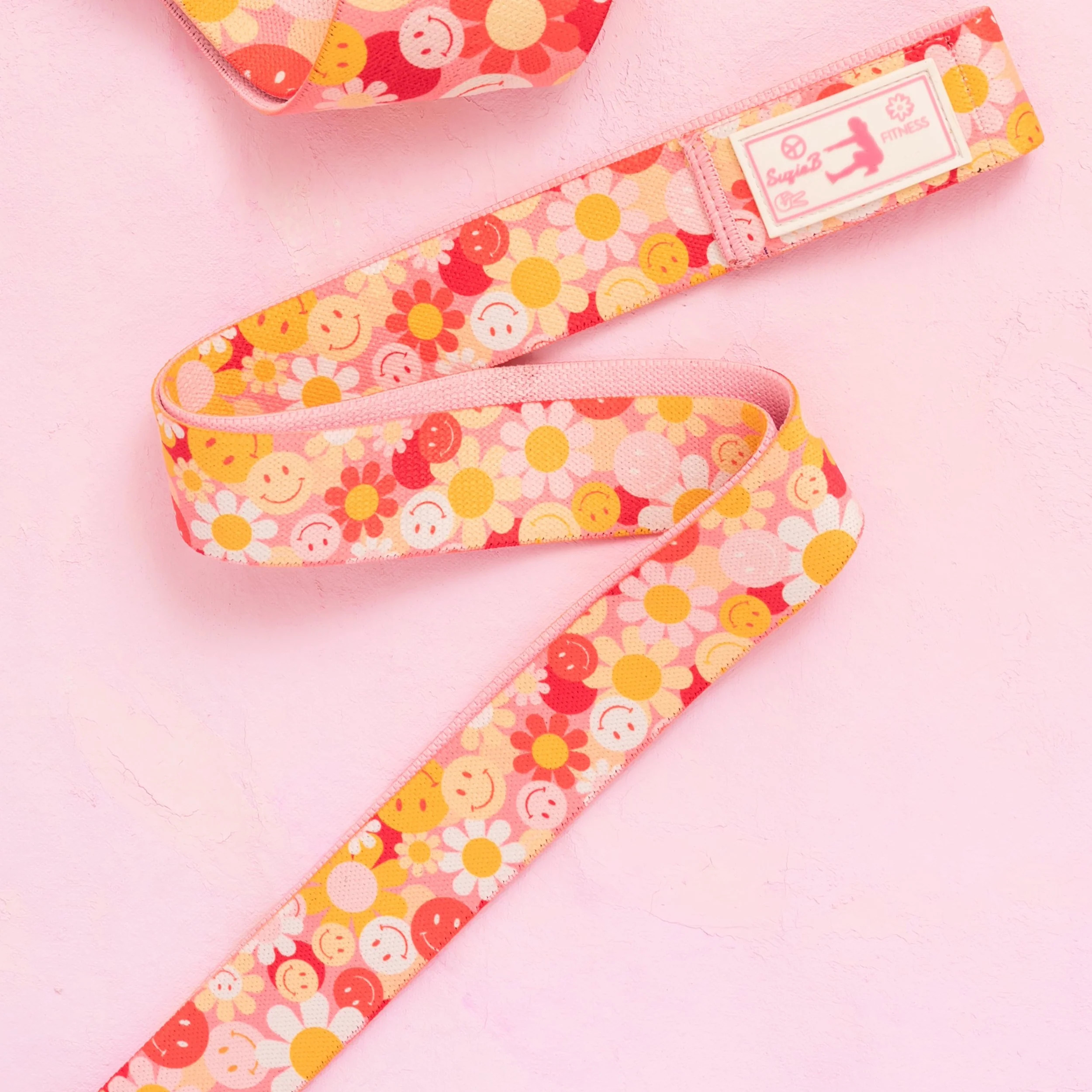 PINK BE HAPPY LONG BAND | SuzieB Fitness