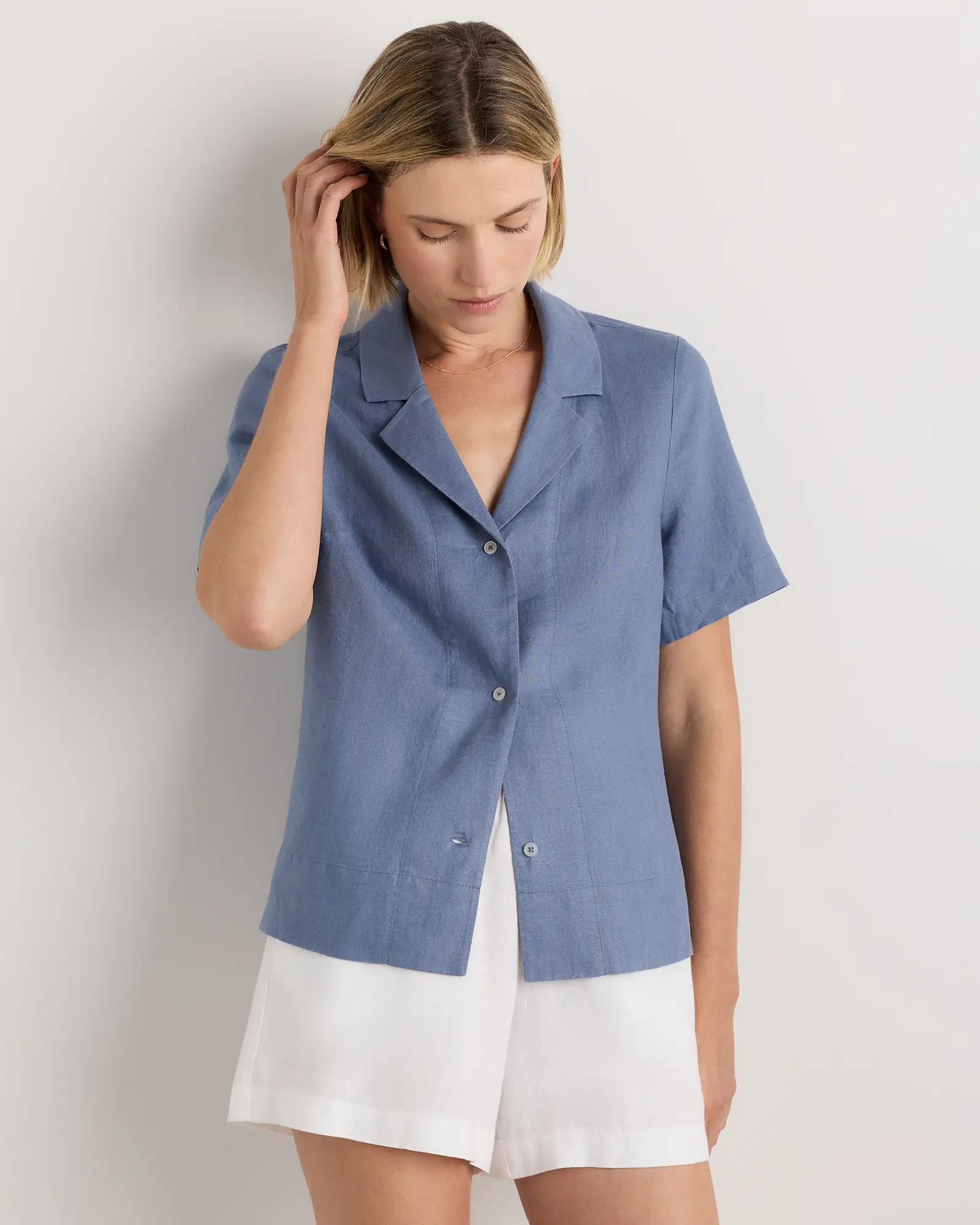 100% European Linen Short Sleeve Shirt | Quince