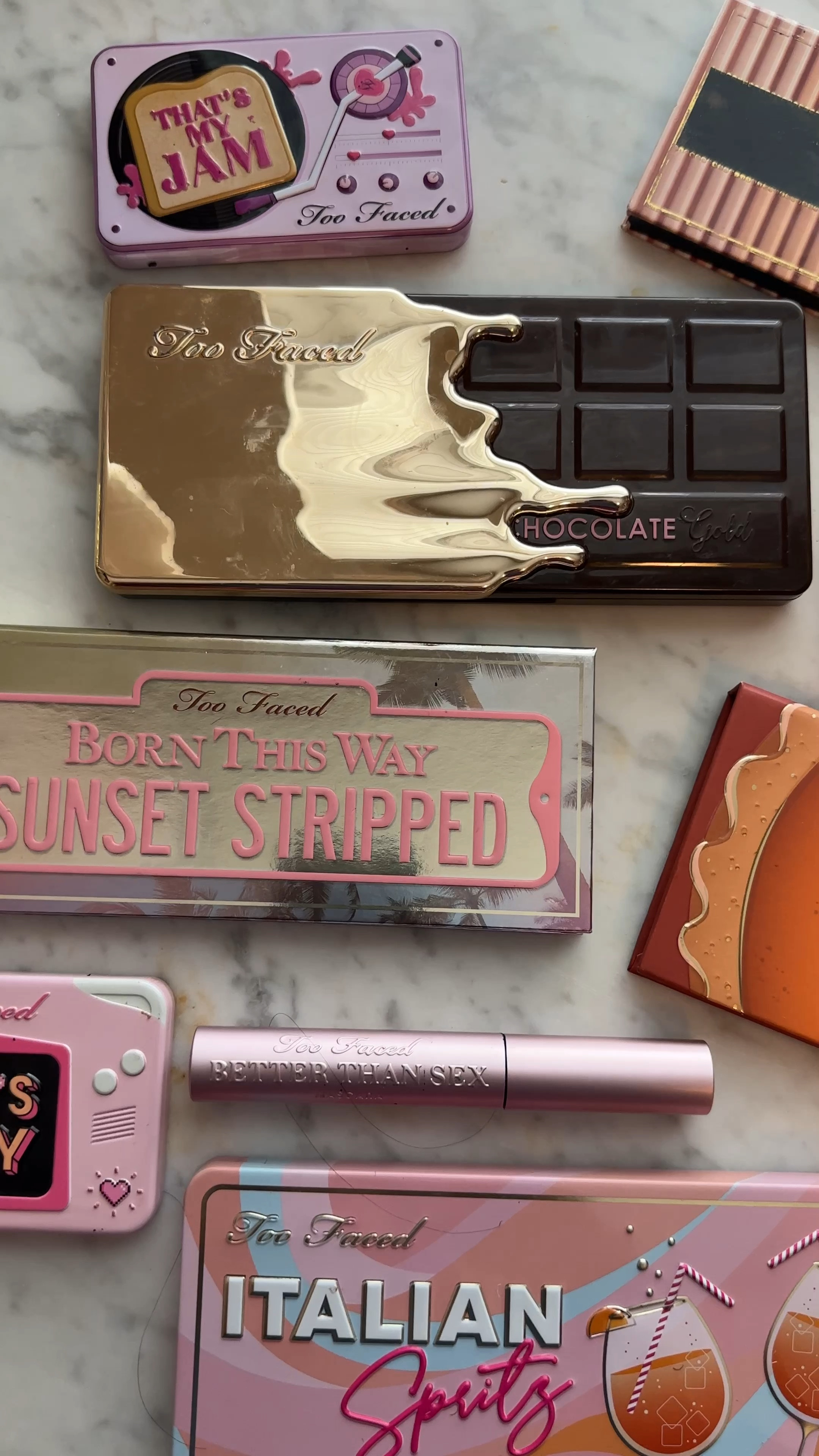 A few of my favorite things: Too Faced edition. 
#TooFaced #TooFacedCosmetics #eyeshadowpalette 

#LTKbeauty #LTKsalealert #LTKunder50
