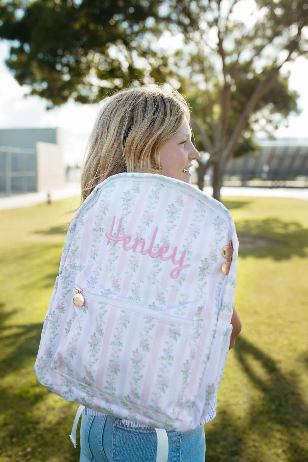 Garden Stripe Backpack | KenzKustomz