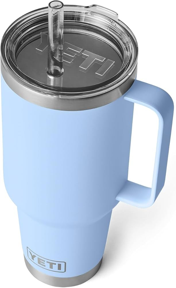 YETI Rambler 42 oz Straw Mug, Vacuum Insulated, Stainless Steel, Big Sky Blue | Amazon (US)